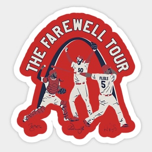 Adam Wainwright, Yadier Molina & Albert Pujols Legends Farewell Tour Sticker